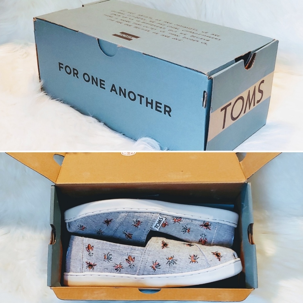 Toms Slip-On Vegan Alpargata Shoes - Picture 7 of 8